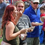 Enjoying the fine barbecue at the 4th Annual Death’s Door BBQ! Photo ©2015 Matt Weigand